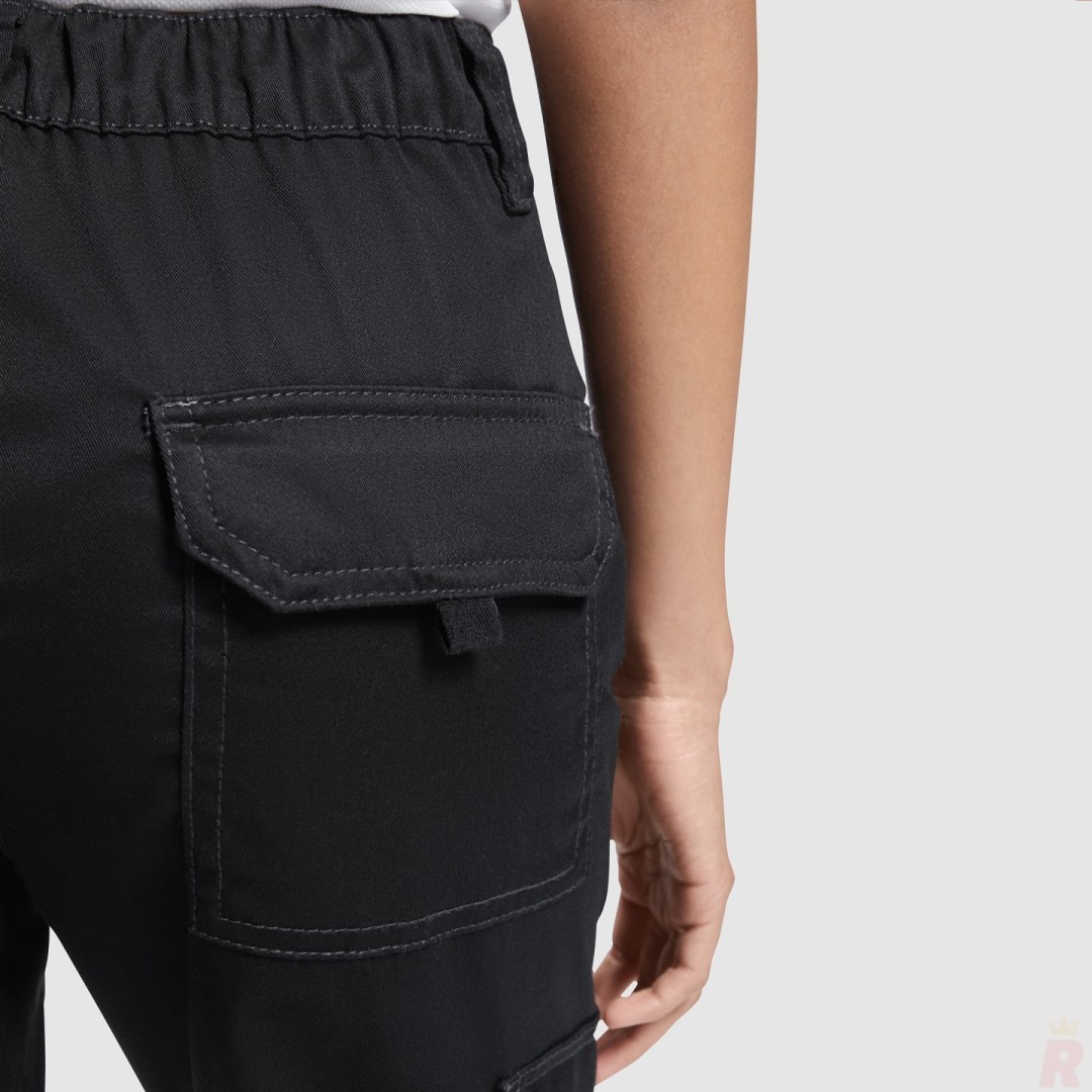 Pantalón Largo Laboral Tejido Sarga Mujer DAILY...