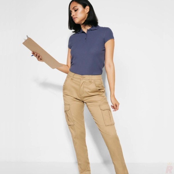 Pantalón Largo Laboral Tejido Sarga Mujer DAILY WOMAN STRETCH