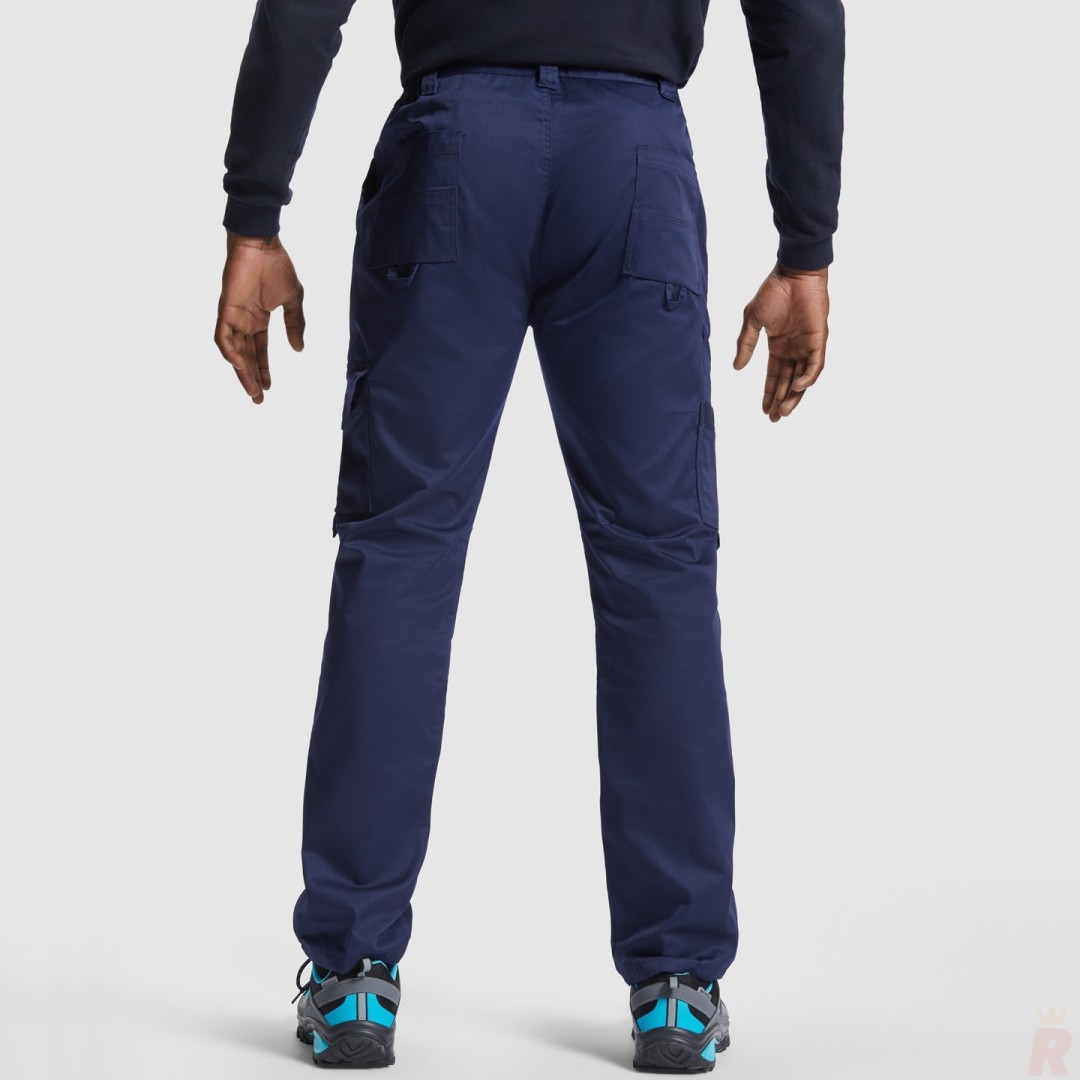 Pantalón Largo Recto Laboral Sin Pinzas Hombre...