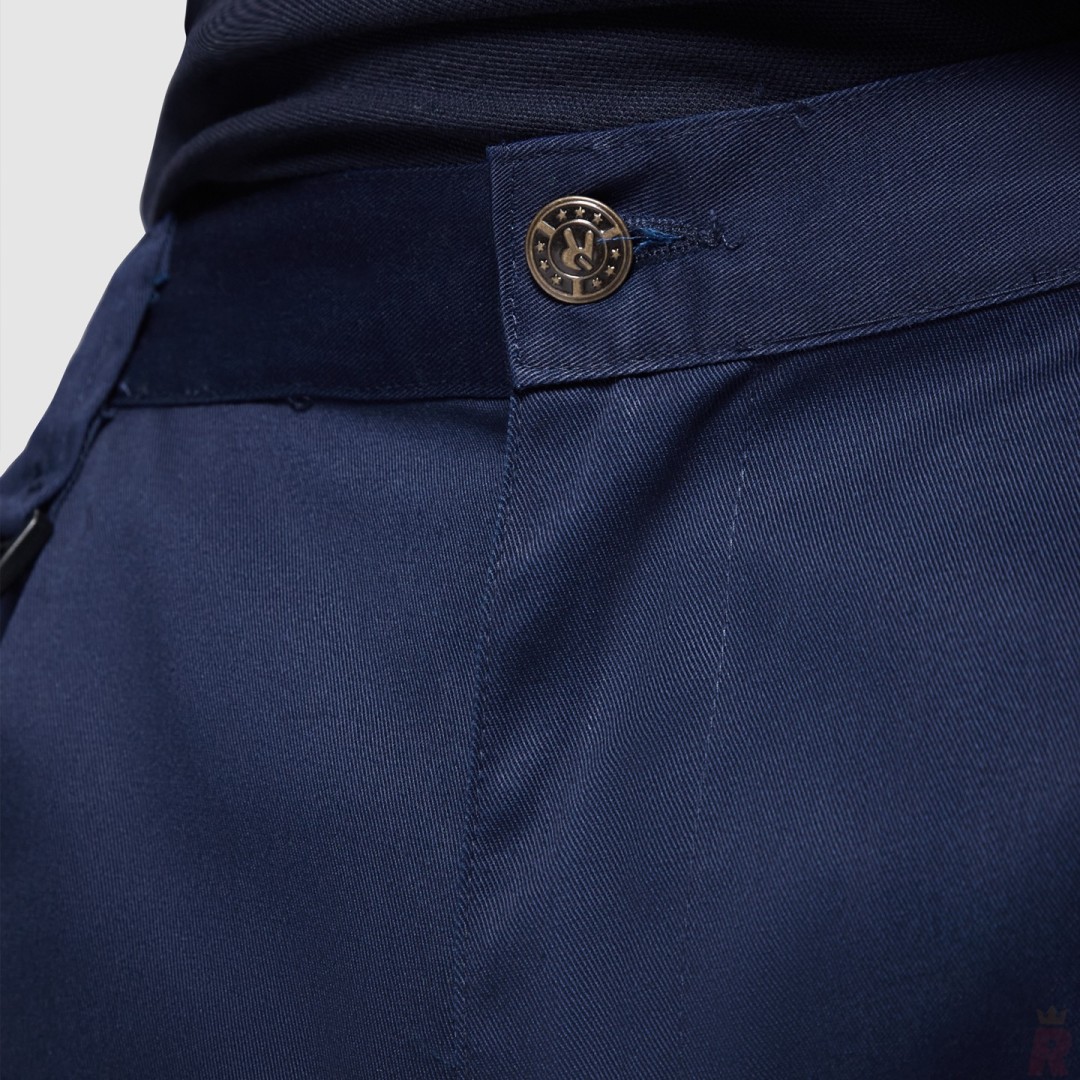 Pantalón Largo Recto Laboral Sin Pinzas Hombre...