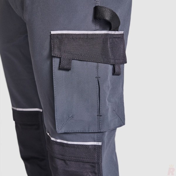 Pantalón Largo Técnico Laboral Stretch Multibolsillos Unisex WALL