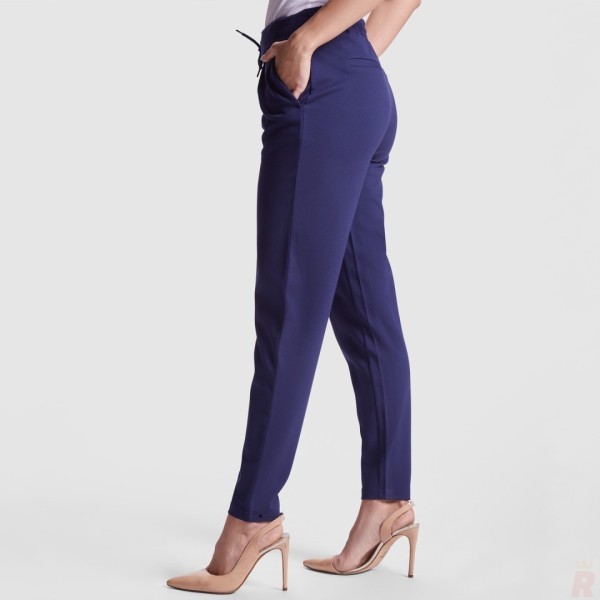 Pantalón Largo Vestir Elástico Pinzas Mujer LARISA