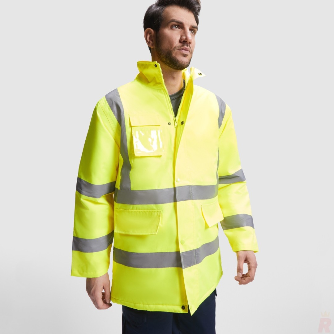 Parka Acolchada Alta Visibilidad Combinada...