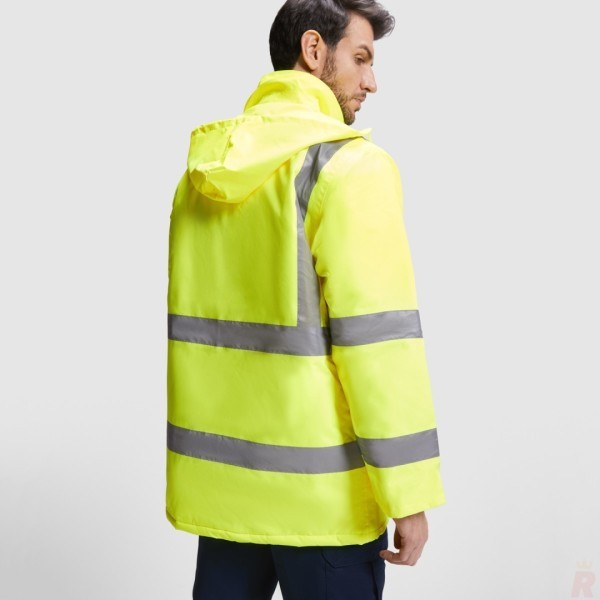 Parka Acolchada Alta Visibilidad Combinada Hombre MERAK