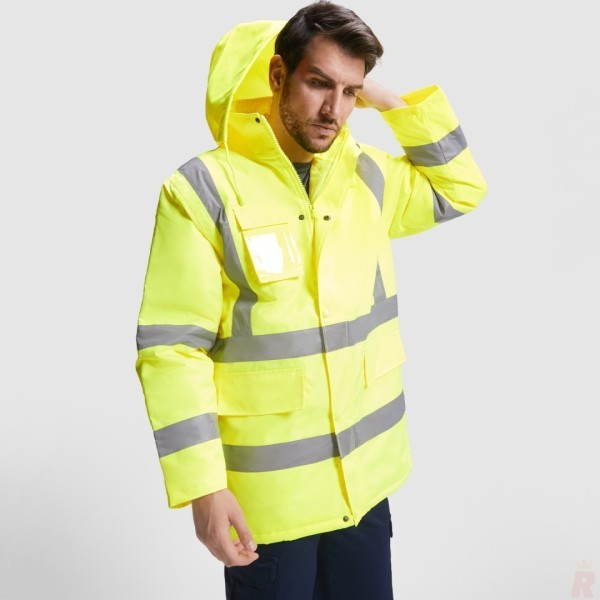 Parka Acolchada Alta Visibilidad Combinada Hombre MERAK