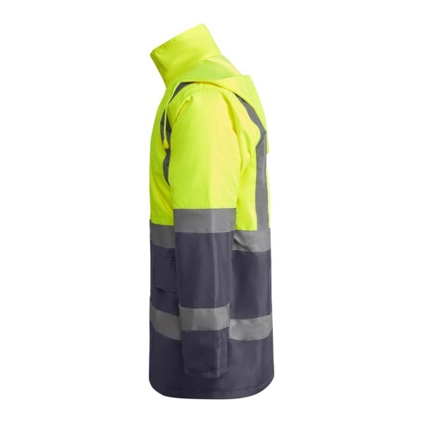 Parka Acolchada Alta Visibilidad Combinada Hombre MERAK