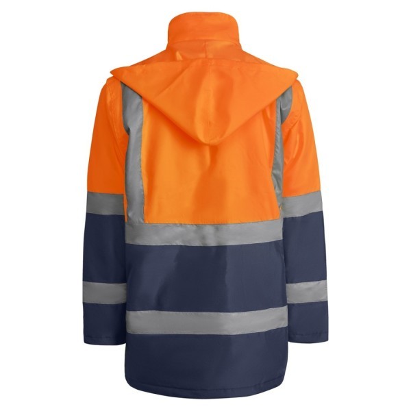 Parka Acolchada Alta Visibilidad Combinada Hombre MERAK