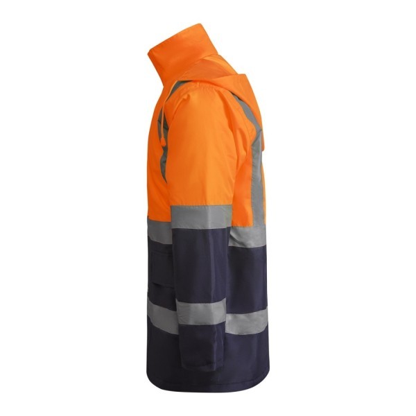 Parka Acolchada Alta Visibilidad Combinada Hombre MERAK