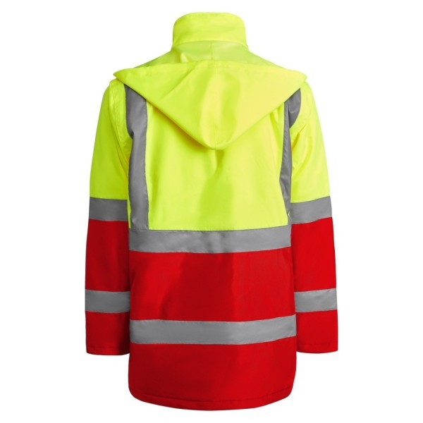 Parka Acolchada Alta Visibilidad Combinada Hombre MERAK