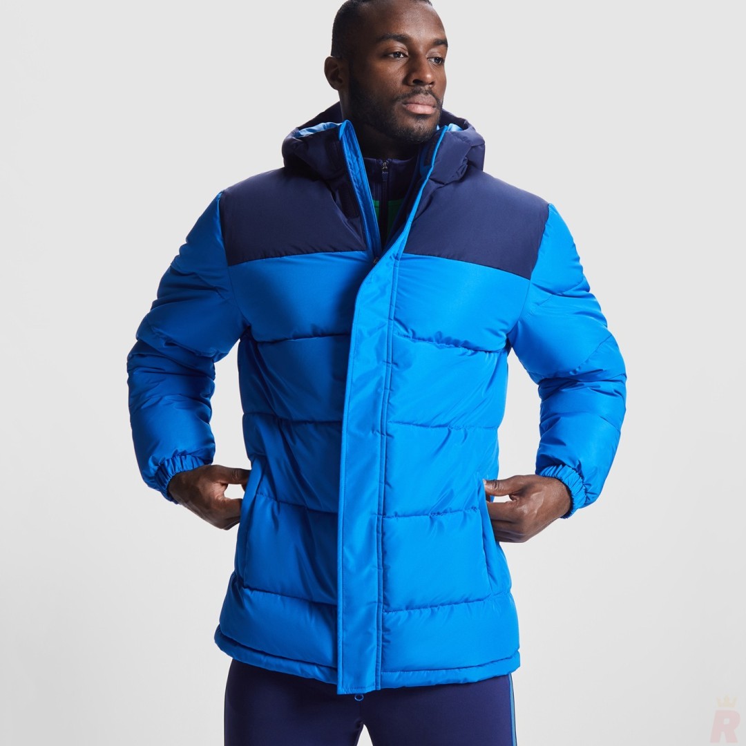 Parka Acolchada Combinada Capucha Fija Infantil...