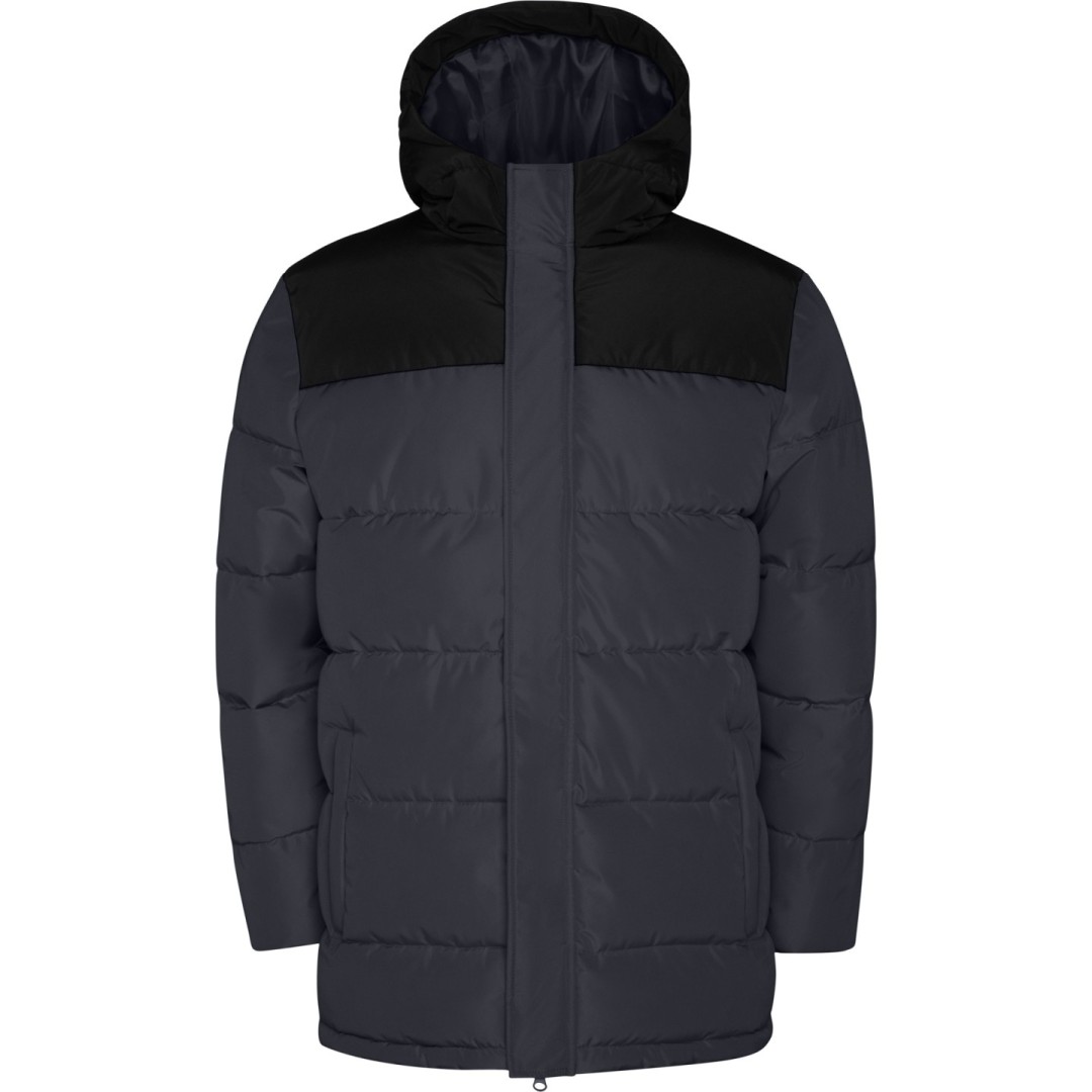 Parka Acolchada Combinada Capucha Fija Infantil...