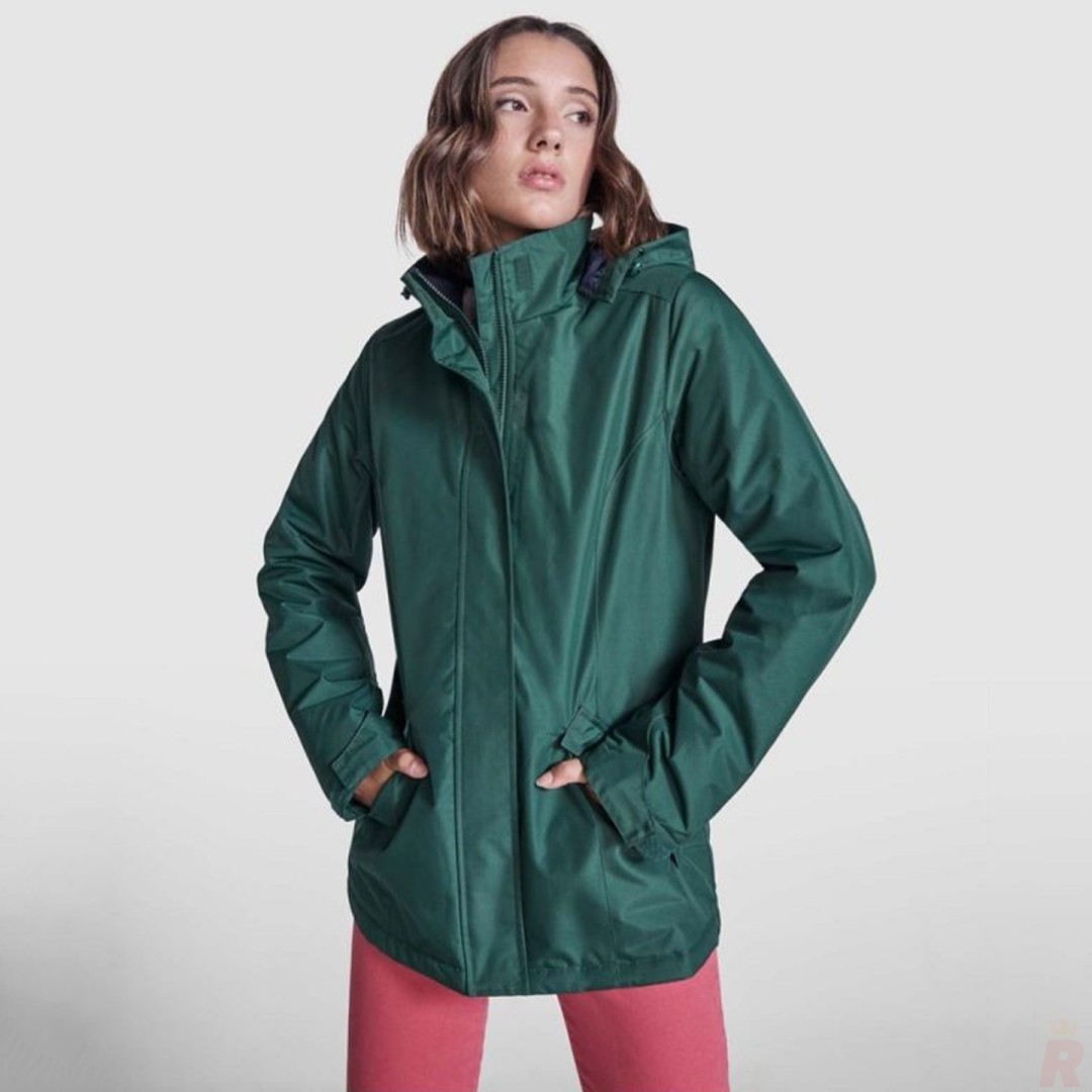 Parka Acolchada Impermeable Entallada ECO Mujer...