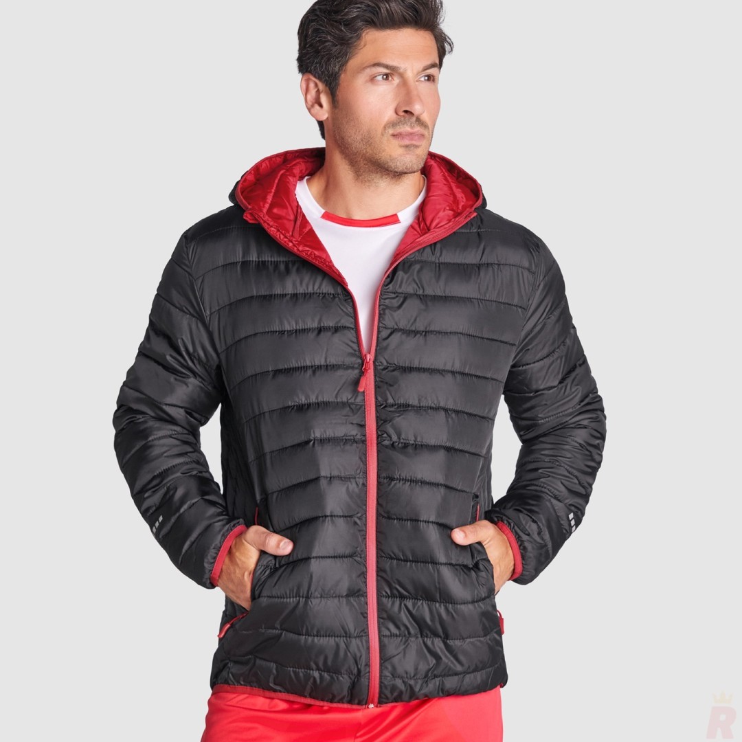 Parka Deportiva Acolchada Reflectante Capucha...