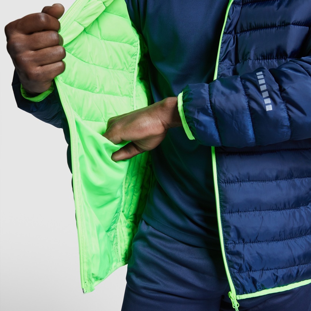 Parka Deportiva Acolchada Reflectante Capucha...