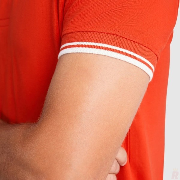 Polo Combinado Bicolor Hombre 100% Algodón Peinado MONTREAL