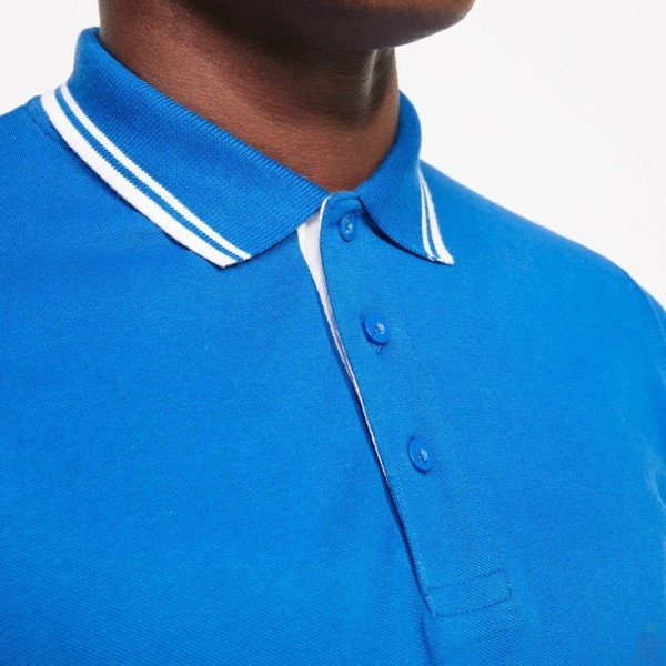 Polo Combinado Bicolor Hombre 100% Algodón Peinado MONTREAL