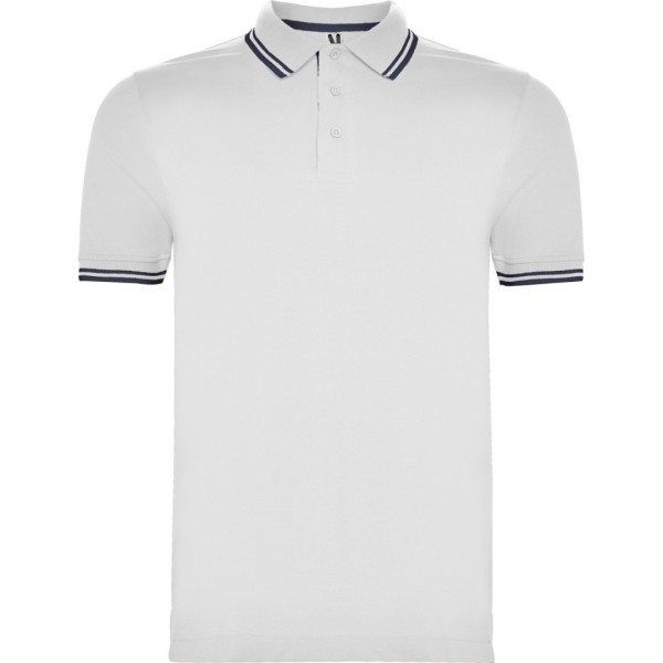 Polo Combinado Bicolor Hombre 100% Algodón Peinado MONTREAL