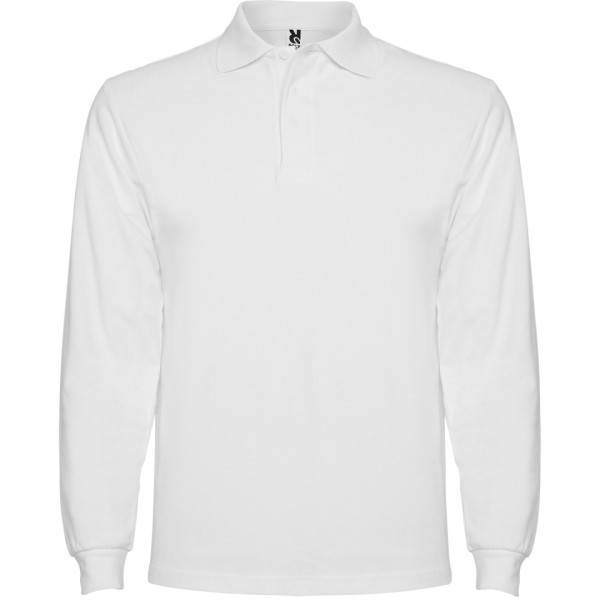 Polo Hombre Manga Larga 100% Algodón Piqué ESTRELLA L/S