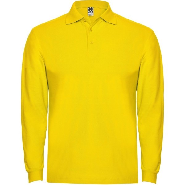 Polo Hombre Manga Larga 100% Algodón Piqué ESTRELLA L/S