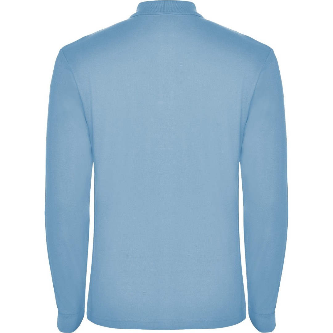 Polo Hombre Manga Larga 100% Algodón Piqué...