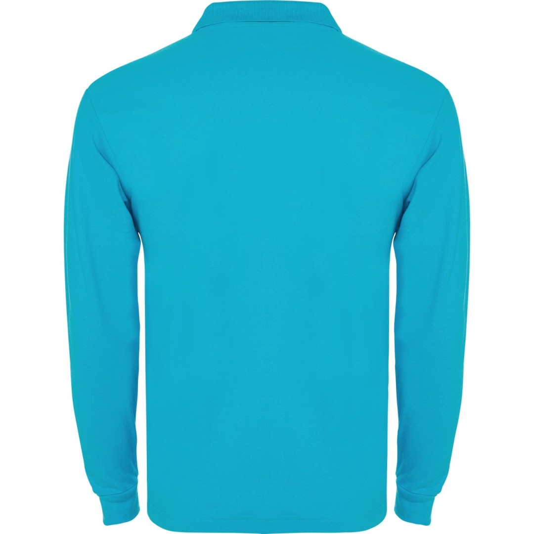 Polo Hombre Manga Larga 100% Algodón Piqué...