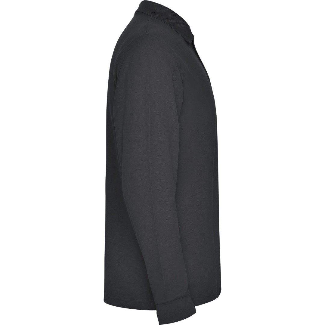 Polo Hombre Manga Larga 100% Algodón Piqué...