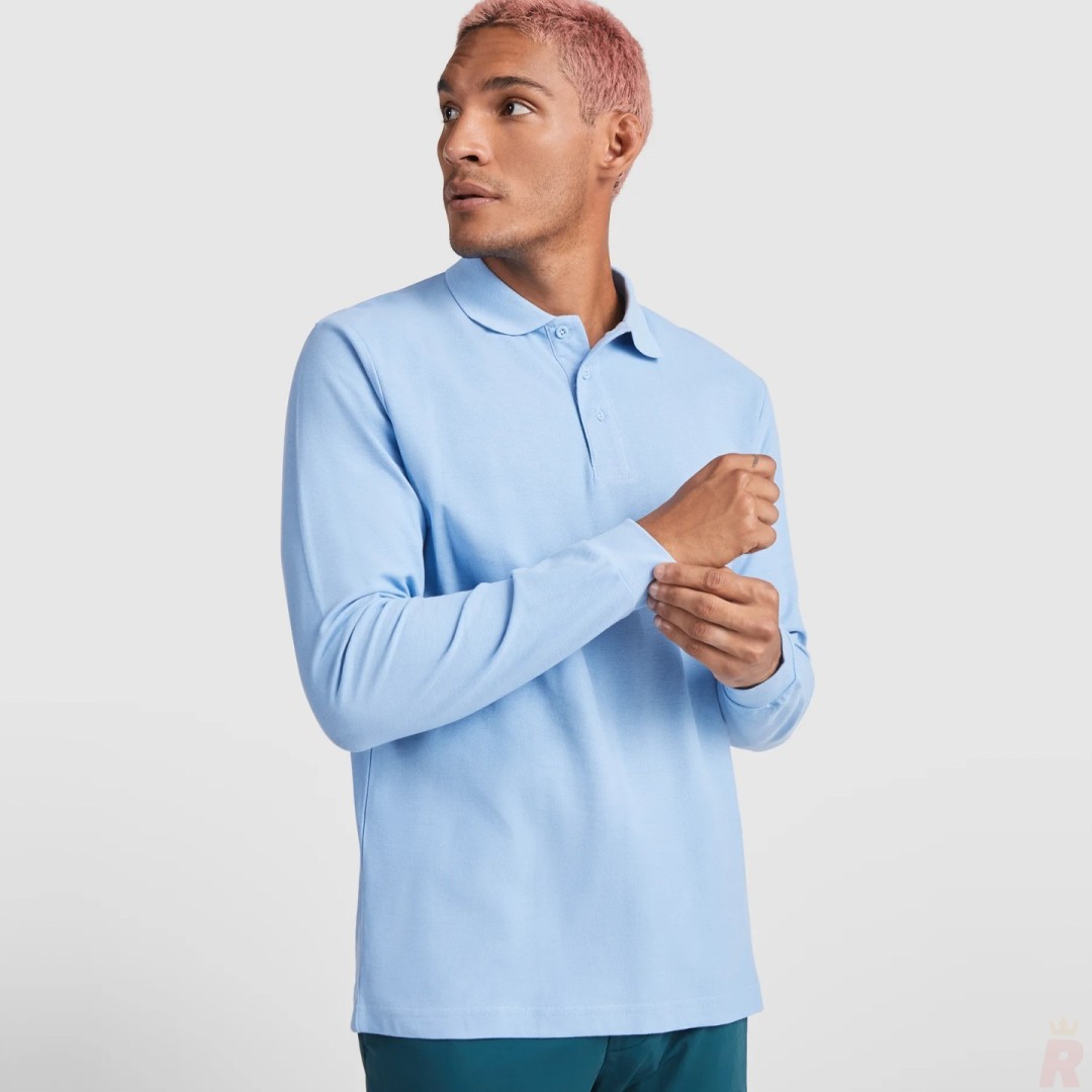 Polo Infantil Manga Larga 100% Algodón Piqué...