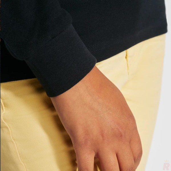 Polo Mujer Entallado Manga Larga 100% Algodón Piqué ESTRELLA WOMAN L/S