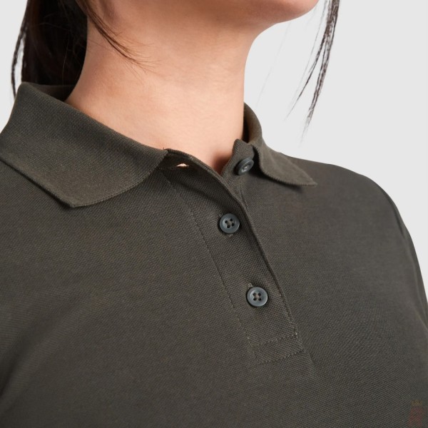 Polo Mujer Entallado Manga Larga 100% Algodón Piqué ESTRELLA WOMAN L/S