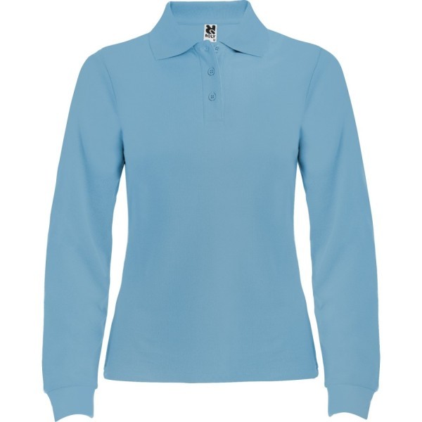 Polo Mujer Entallado Manga Larga 100% Algodón Piqué ESTRELLA WOMAN L/S