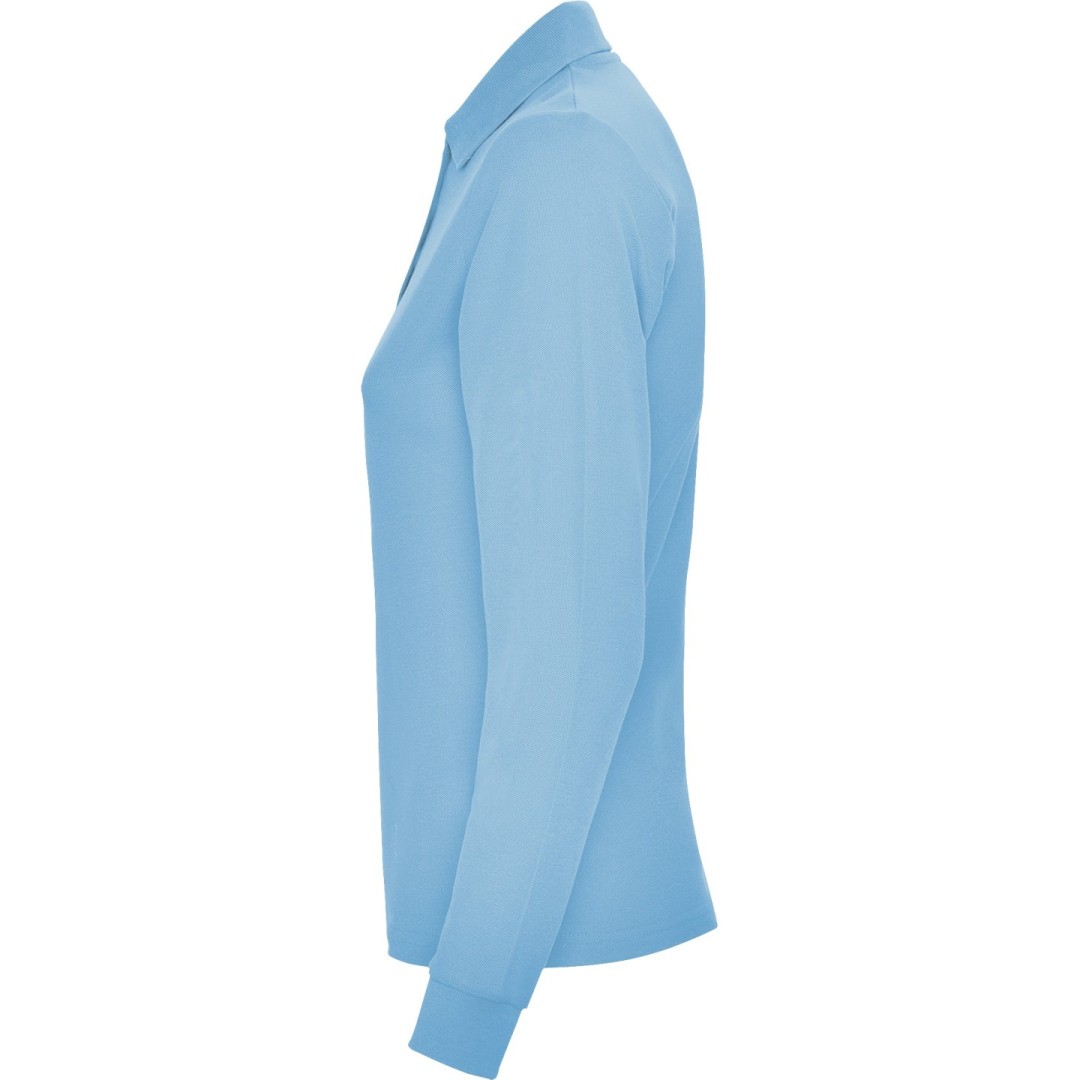 Polo Mujer Entallado Manga Larga 100% Algodón...