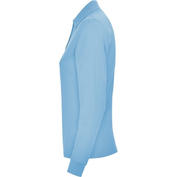 Polo Mujer Entallado Manga Larga 100% Algodón Piqué ESTRELLA WOMAN L/S