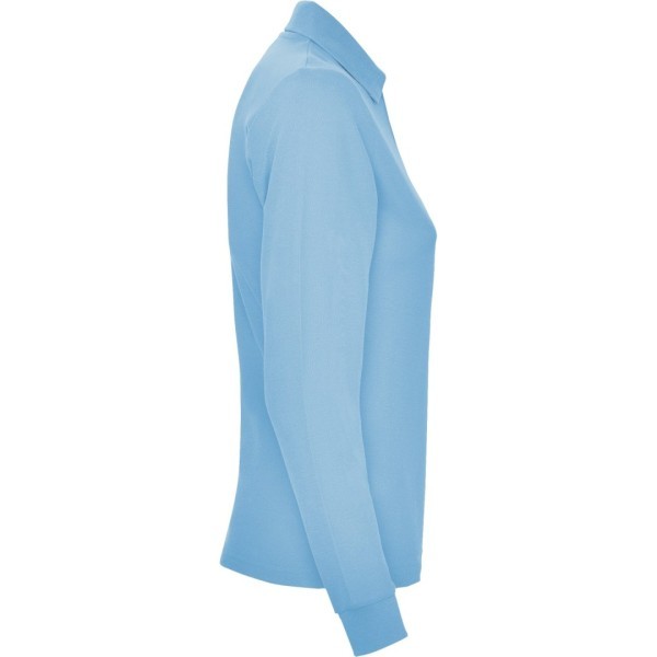 Polo Mujer Entallado Manga Larga 100% Algodón Piqué ESTRELLA WOMAN L/S