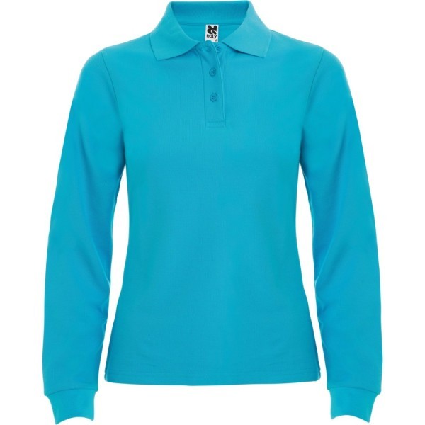 Polo Mujer Entallado Manga Larga 100% Algodón Piqué ESTRELLA WOMAN L/S