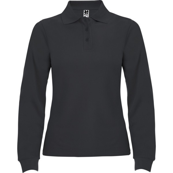 Polo Mujer Entallado Manga Larga 100% Algodón Piqué ESTRELLA WOMAN L/S