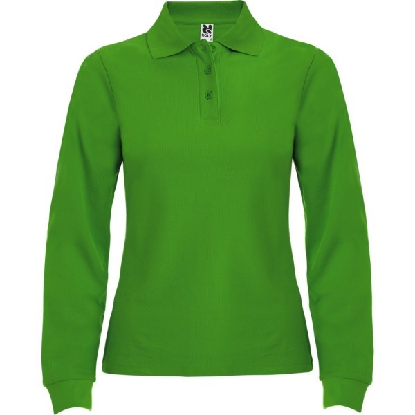 Polo Mujer Entallado Manga Larga 100% Algodón Piqué ESTRELLA WOMAN L/S