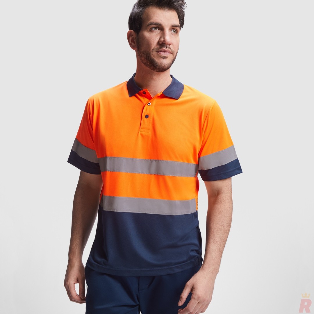Polo Técnico Alta Visibilidad Hombre Manga...