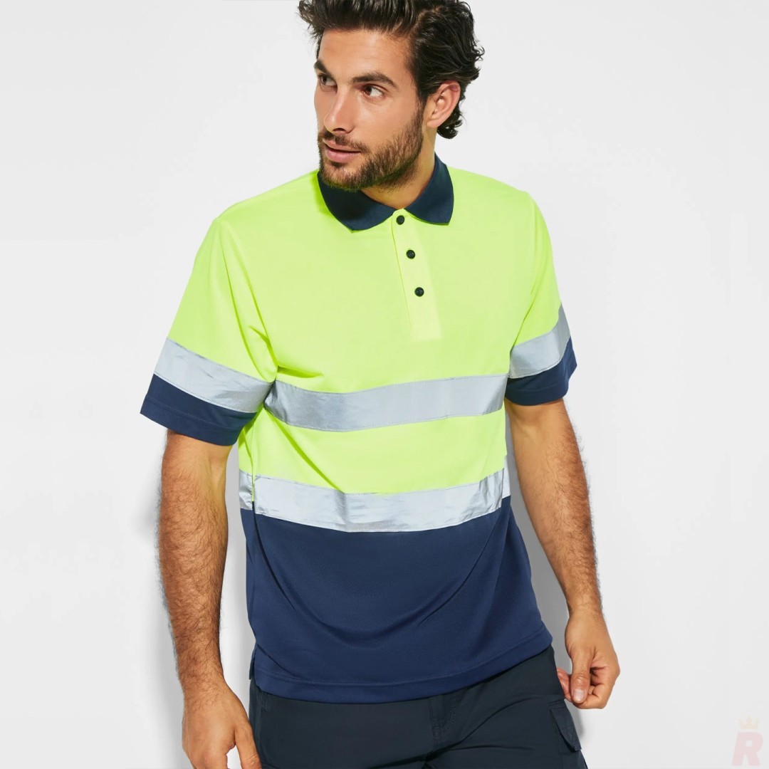 Polo Técnico Alta Visibilidad Hombre Manga...