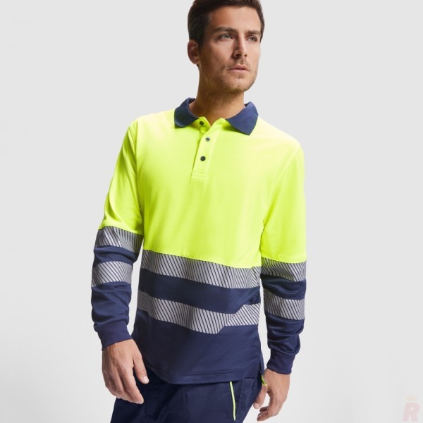 Polo Técnico Alta Visibilidad Hombre Manga Larga ATRIO LS