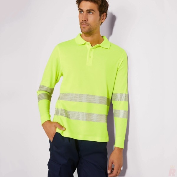 Polo Técnico Alta Visibilidad Hombre Manga Larga ATRIO LS