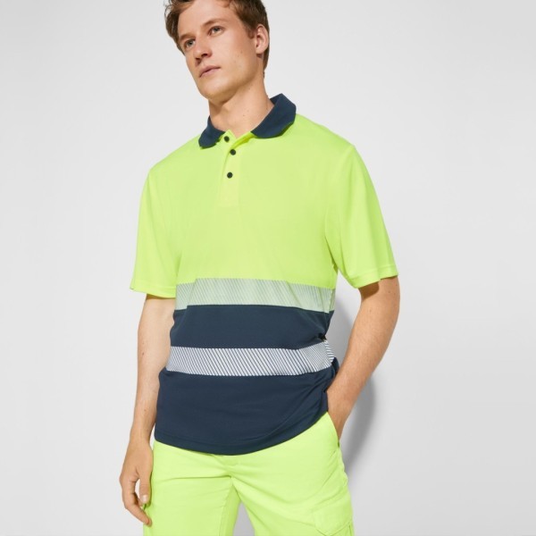 Polo Técnico Alta Visibilidad Unisex Manga Corta VEGA