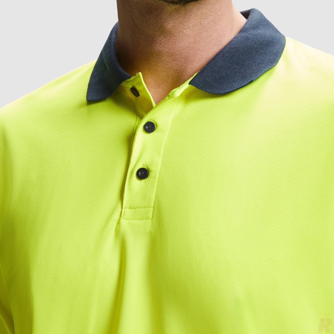 Polo Técnico Alta Visibilidad Unisex Manga...