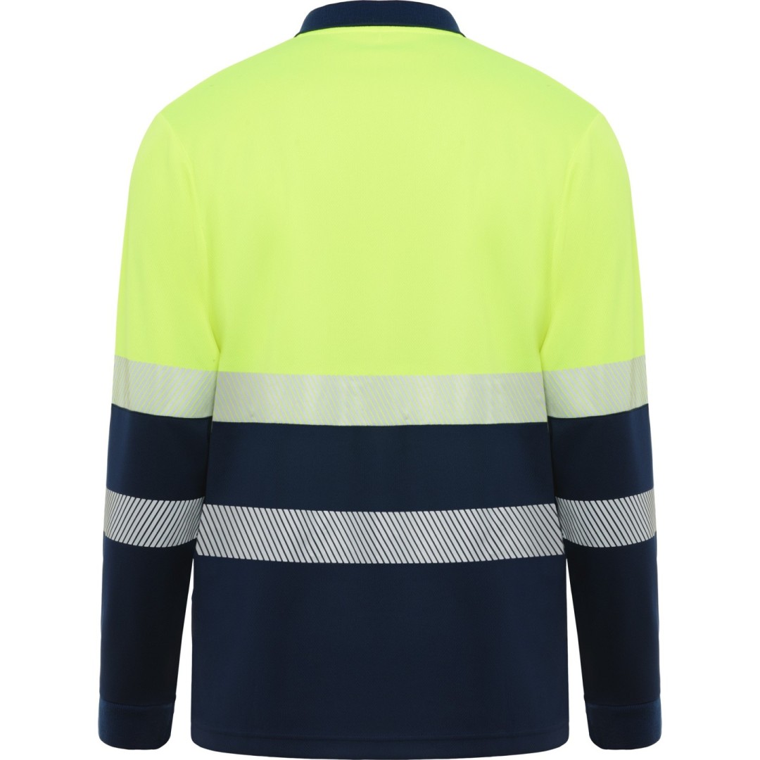 Polo Técnico Alta Visibilidad Unisex Manga...