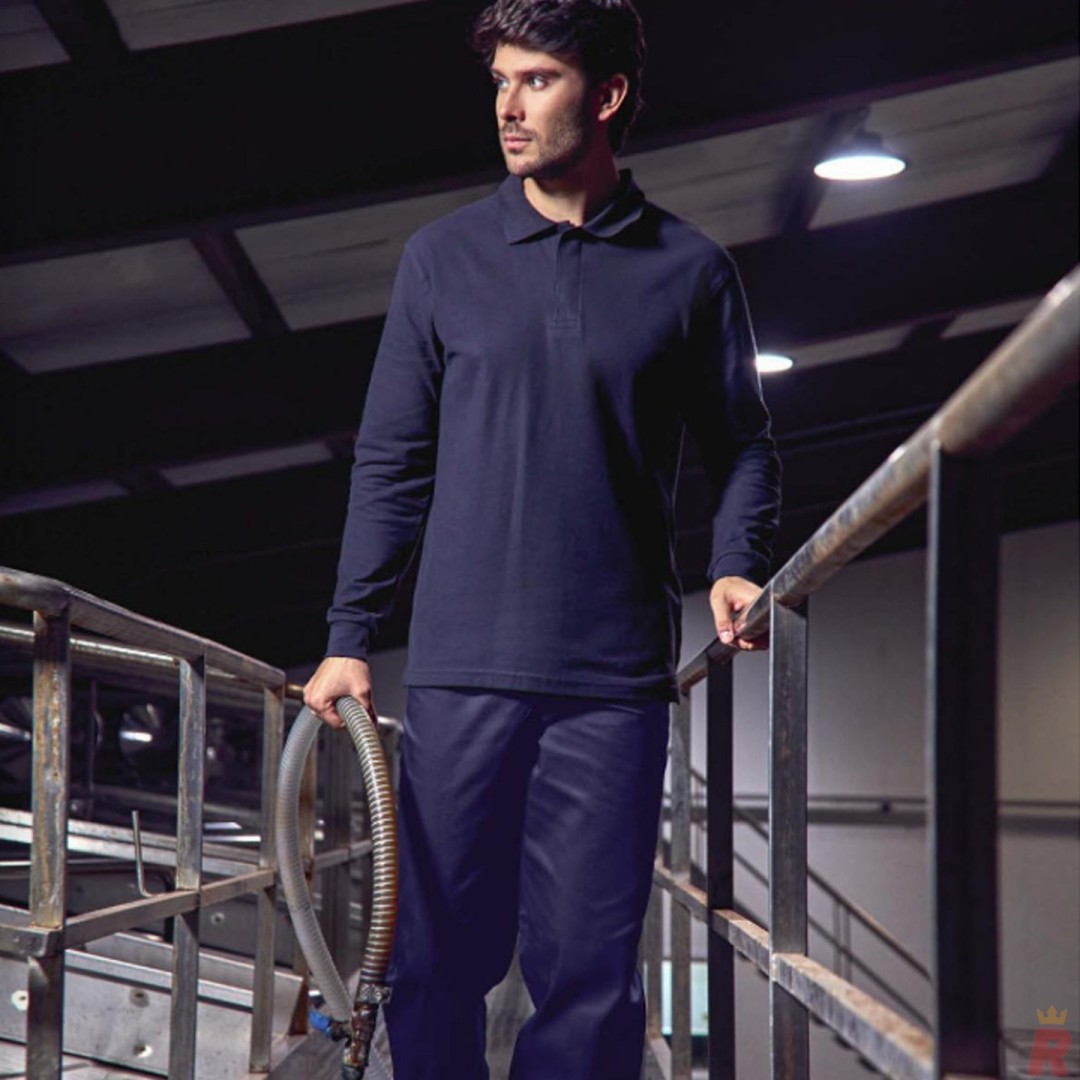 Polo Unisex Alimentación Manga Larga 100%...