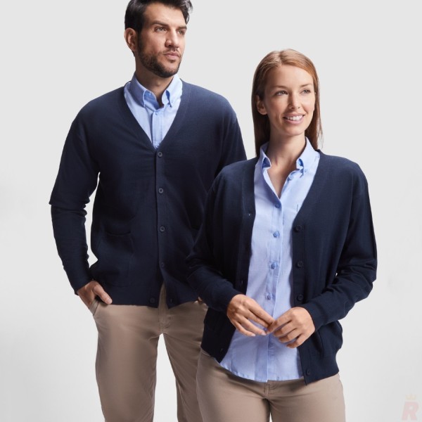 Rebeca Cárdigan Punto Fino Cuello Pico Hombre EXPLORER