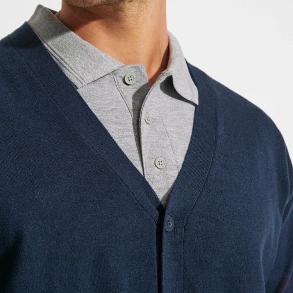 Rebeca Cárdigan Punto Fino Cuello Pico Hombre EXPLORER