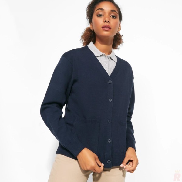 Rebeca Cárdigan Punto Fino Cuello Pico Mujer EXPLORER WOMAN