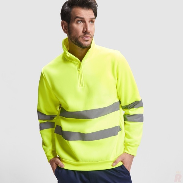 Sudadera Alta Visibilidad Media Cremallera Unisex SPICA