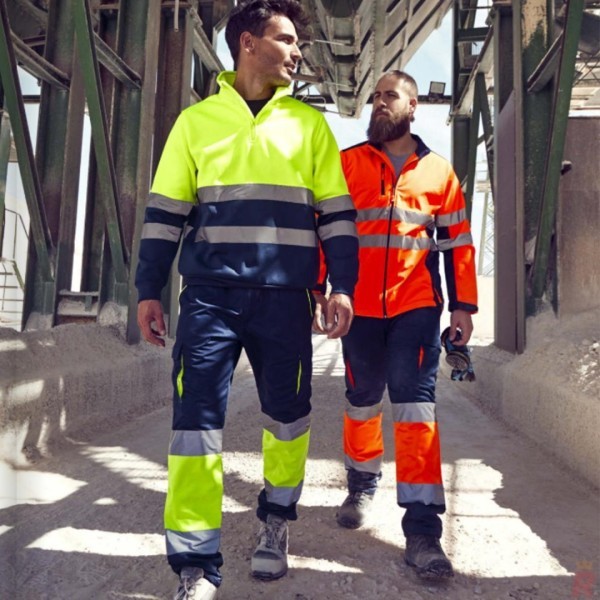 Sudadera Alta Visibilidad Media Cremallera Unisex SPICA