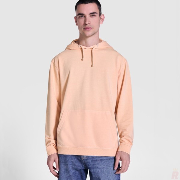 Sudadera Capucha Adulto Unisex 100% Algodón Lavado Ácido KENIA